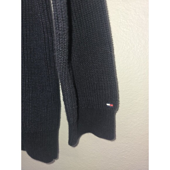 Tommy Hilfiger Flag Sweater Black Knit Youth XL 16/18 Women’s Small Logo... - Picture 3 of 10